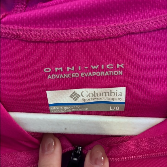 Columbia raspberry pick Omni- shade women’s full zip lightweight hooded jacket - Picture 3 of 6